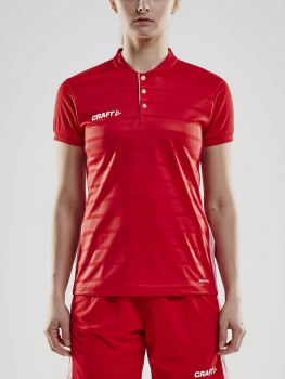 Preview: Damen Craft Pro Control Button Trikot - Rot